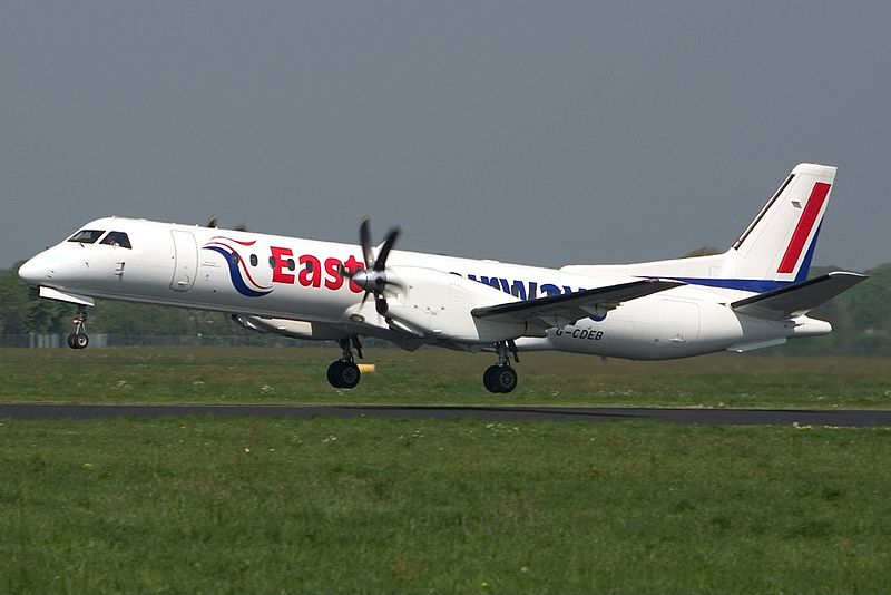 File:Saab 2000 Eastern Airways G-CDEB, GRQ Groningen (Eelde), Netherlands PP1177677042.jpg