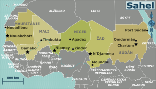 Mapa Sahelu