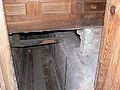 Kellergang unter dem rechten Chorgestühl (ehemals für die Traktur der Chororgel genutzt)