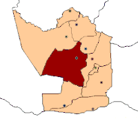 Location of the district of San Ignacio on the Misiones Department.