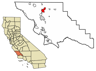 Location of El Paso de Robles (Paso Robles) in San Luis Obispo County, California.