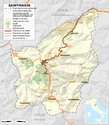 Description de l'image San Marino map-fr.svg.