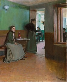 Interior d'un cafè (1892), Philadelphia Museum of Art
