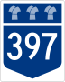 Highway 397 marker