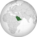 Localização da Arábia Saudita