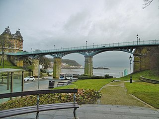 Cliff Bridge, Scarborough Bridge in Scarborough, North Yorkshire, England