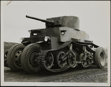 Schofield tank Schofield tank front left view.png