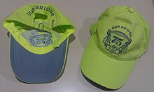 The commemorative hats given to walkers Shb75thhats.jpg