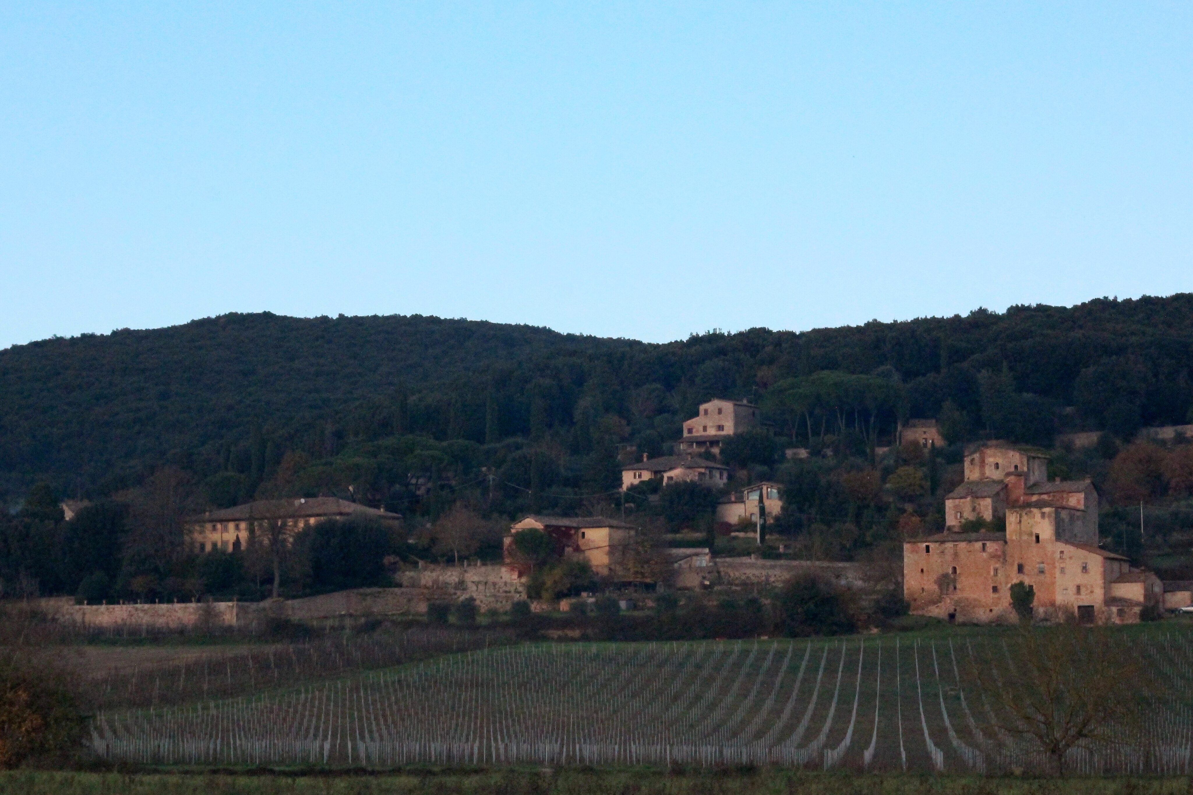 Panorama di Toiano, Sovicille, provincia di Siena