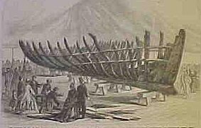 the 1626 Sparrow-Hawk wreck is displayed at the museum