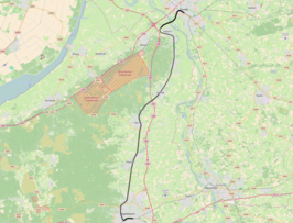 Spoorlijn Apeldoorn - Zwolle op de kaart