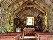 Interior - the floor covered with rushes and herbs