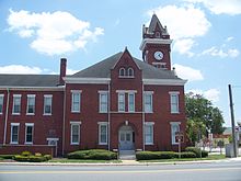 ehem. Bradford County Courthouse, gelistet im NRHP Nr. 74000611[7]