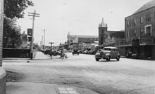 Canberra Hotel (on the right), Toowoomba, Queensland, circa 1948 StateLibQld 1 128727 Canberra Hotel, Toowoomba, Queensland, ca. 1948.jpg