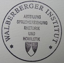 Razítko Walberberger Institut.JPG