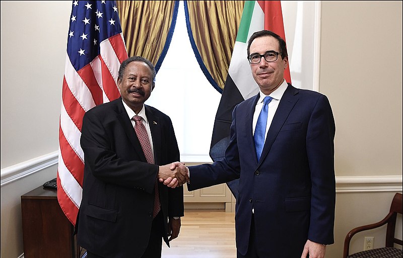 File:Steven Mnuchin and New PM Abdalla Hamdok.jpg