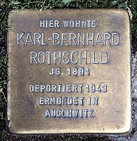 Stolperstein Stuttgart - Hohenstaufenstraße 19 - Karl-Bernhard Rothschild.jpg