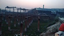 Disused sugar factory Sugar Factory in dilapidated state.jpg