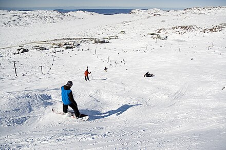 Skiers in Ben Lomond National Park