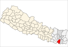 Sunsari District - Beliggenhet