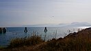 Smoke from the fire seen from the Homer Spit