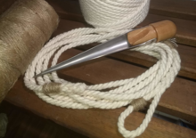 A Swedish fid, used ropework techniques and a traditional aspect of seamanship. Swedish fid.png