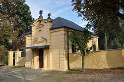 Smuteční síň na židovském hřbitově v Třebíči