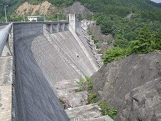 Takasegawa Dam Dam in Okayama Prefecture, Japan