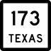 State Highway 173 marker