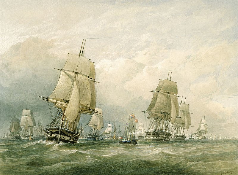 File:The Baltic fleet sailing from Spithead 11 March 1854.jpg