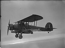 A Fairey Swordfish of 785 NAS in flight The Royal Navy during the Second World War A3539.jpg