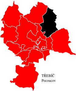 Location in the Třebíč