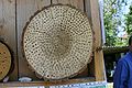 Helping solitary bees to breed with a tree disc. Most of the holes are taken.