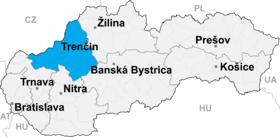 Localisation de Považská Bystrica