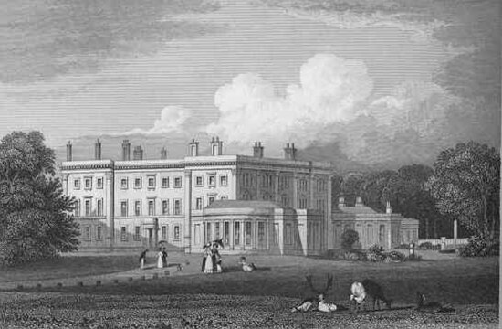 Trentham Hall in the 1820s