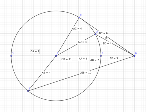 Triangoli possibili con due lati dati