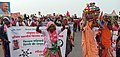 Tribal women farmers from Maharashtra participating in farmers protest