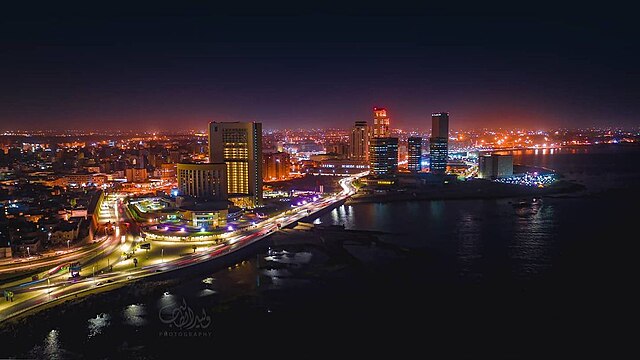 Image: Tripoli at night sky