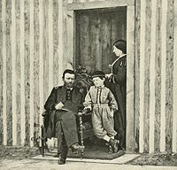 Lt. Gen. Ulysses S. Grant at The City Point with his wife Julia and son Jesse.
(Photo taken in 1864.) USGrant&family.jpg