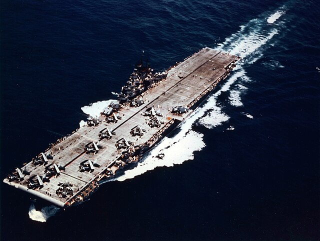 Yorktown at sea in 1943