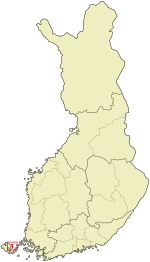Lokasi Vårdö di Finland