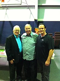 Steve Varro, Del Wilson and Duane Laflin at a magic symposium in Tyler, Texas(US). Varro, Wilson, Laflin.JPG