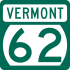 Vermont Route 62 Markierung