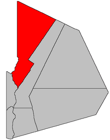 Lokasi Victoria County, New Brunswick.