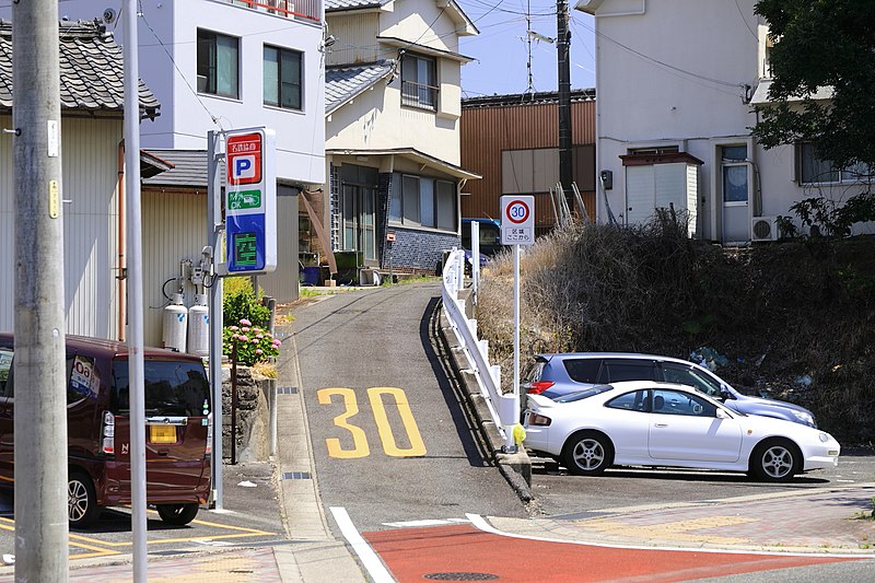 File:View of Former Hirabari-michi (Nagoya City Road Konarumi-teishajo Line), Narumi-cho Midori Ward Nagoya 2020.jpg