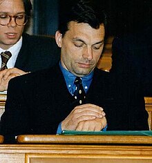 Orban in 1997 as leader of the opposition Viktor Orban 1997.jpg