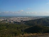 Vista des de l'ermita de Sant Ramon, al cim del Montbaig (Sant Boi de Llobregat).