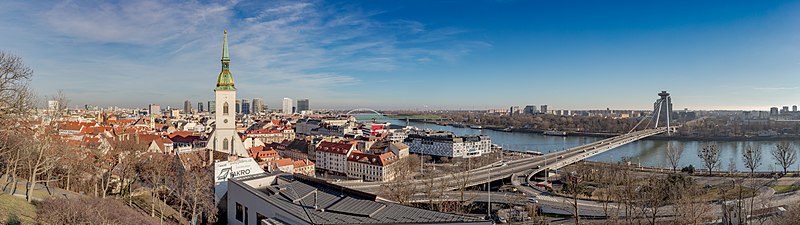 Panoramic view of Bratislava, Slovakia