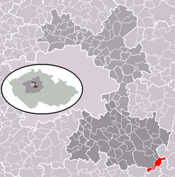 Vlkančice – Mappa