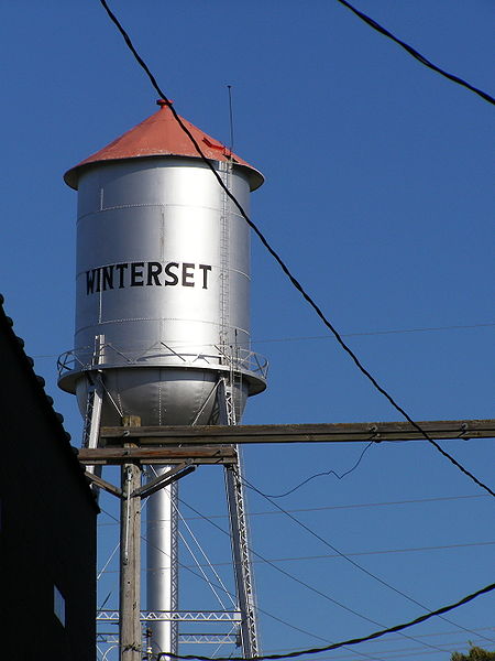 Water tower in Winterset